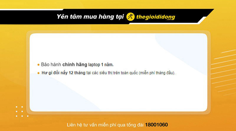 Chính sách bảo hành mắt kính hấp dẫn tại Thế Giới Di Động