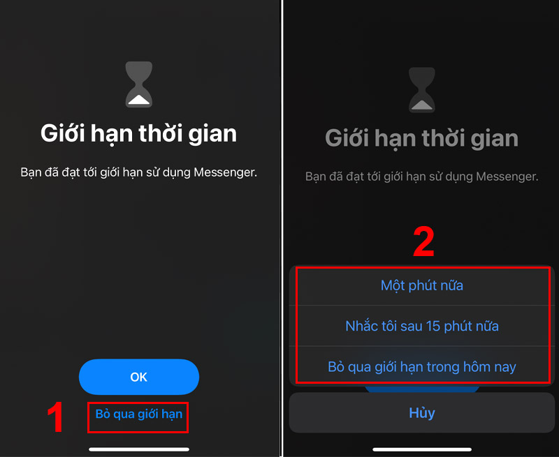 Bỏ qua giới hạn