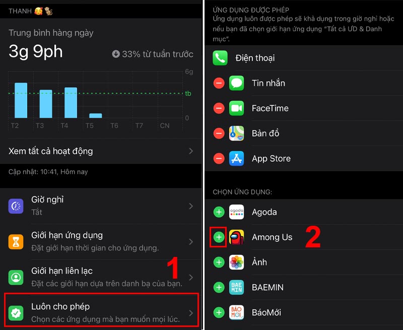 Nhấn vào dấu cộng +