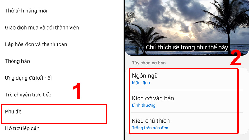 Nhấn vào biểu tượng tài khoản và chọn Cài đặt