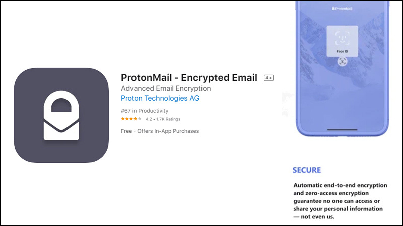 Ứng dụng ProtonMail