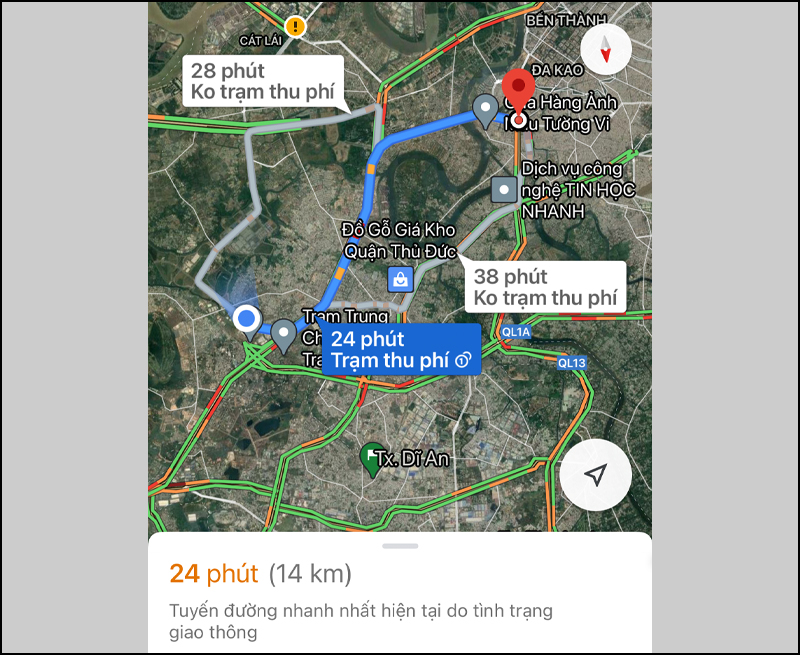 Việc kiểm tra mật độ giao thông trên Google Maps trước khi đi là cách tốt nhất để tiết kiệm thời gian. Bạn có thể dễ dàng xác định được tình trạng giao thông trên con đường mà bạn sắp đi để tránh những tắc đường. Bằng cách này, bạn sẽ đến nơi sớm hơn và tránh stress của việc di chuyển trong tình trạng kẹt xe.