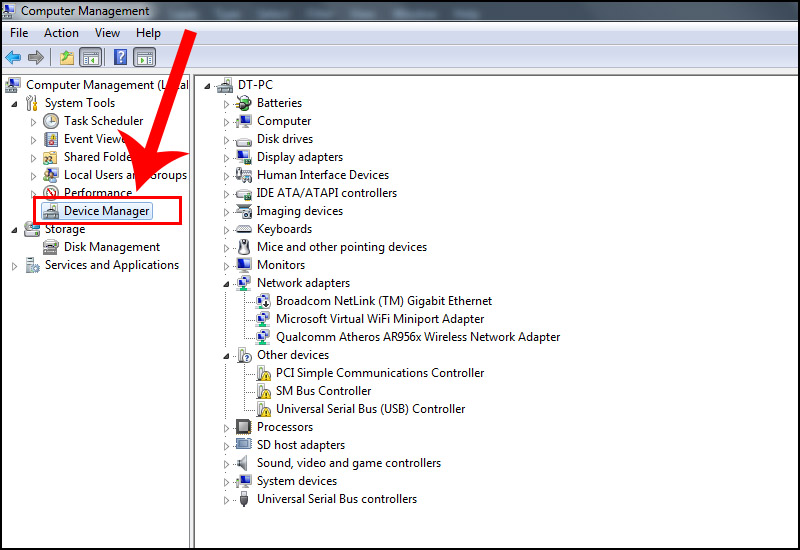 Bước 1: Mở Device Manager.