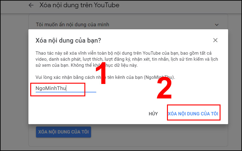 Cách xóa kênh YouTube trên điện thoại, máy tính mới cập nhật 2021 - Thegioididong.com