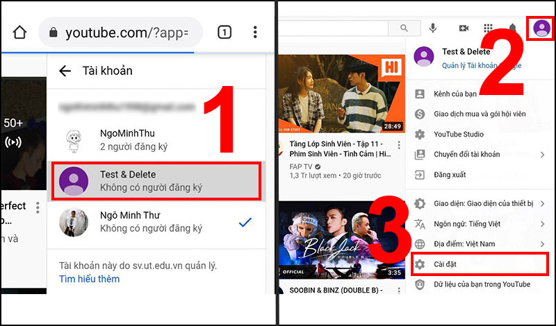 Cách xóa kênh YouTube trên điện thoại, máy tính mới cập nhật 2021 - Thegioididong.com