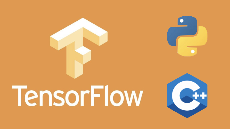 TensorFlow hỗ trợ Python, và xử lý thuật toán trên nền binary C++