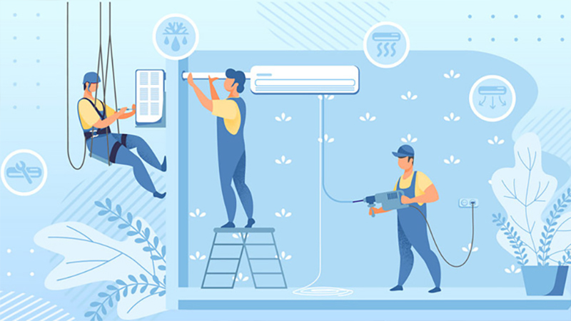 Điều hòa bị đóng tuyết có thể làm hư hỏng các linh kiện khác