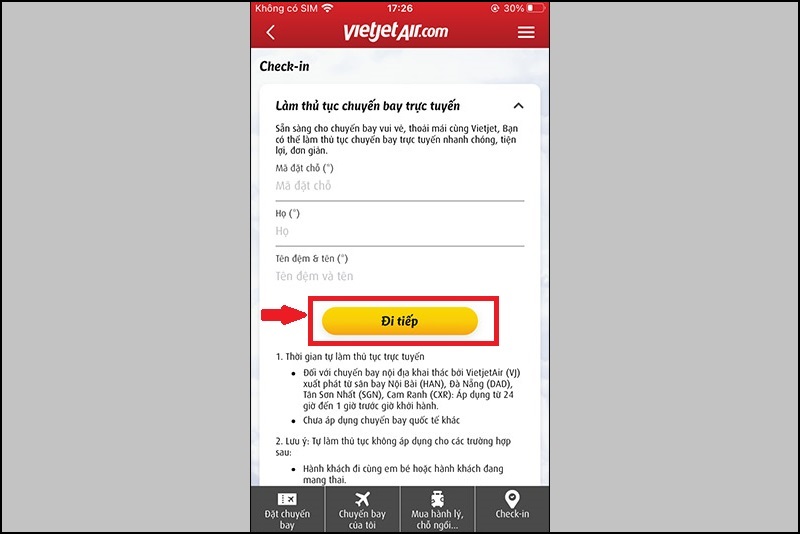 Cách Check-in Online VietJet Trên Điện Thoại: Hướng Dẫn Chi Tiết