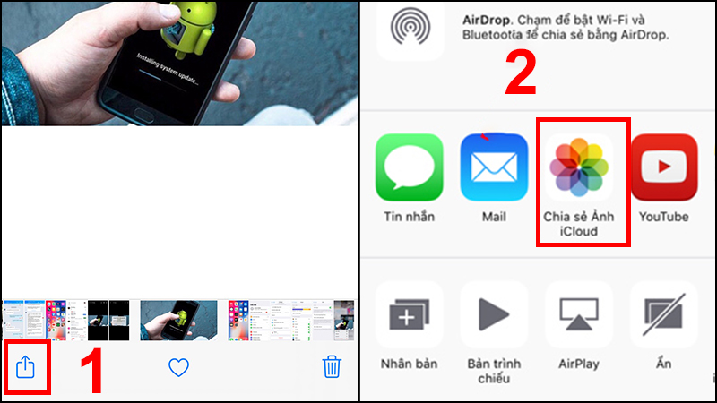 Sao chép hình ảnh từ máy tính vào iPhone thông qua iCloud