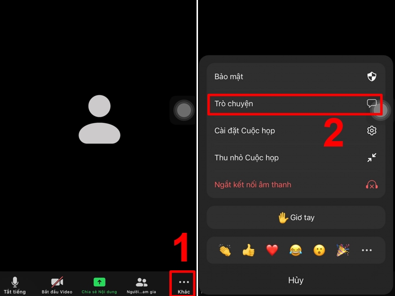 Tr&ograve; chuyện trong Zoom
