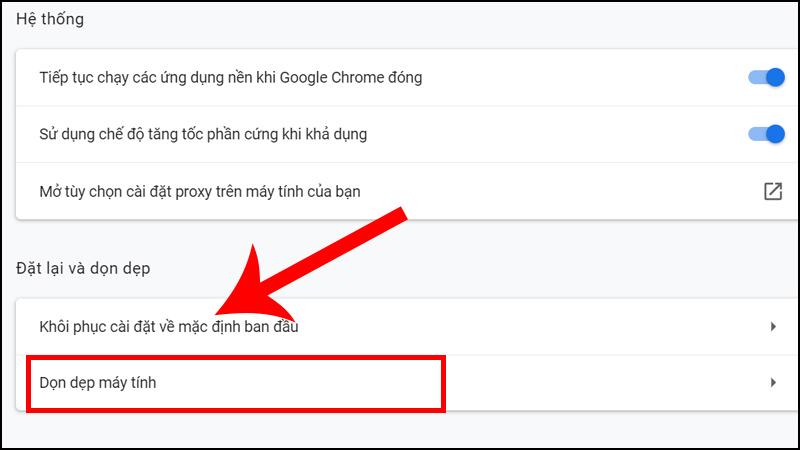 Quét phần mềm độc hại trên Chrome