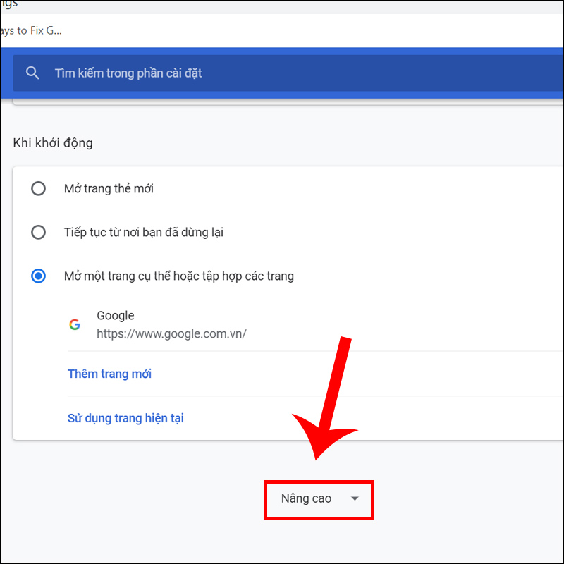 Tắt Hardware Acceleration