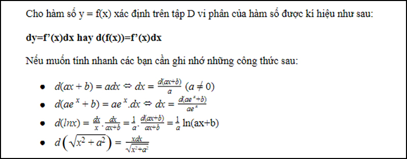 Phương pháp vi phân