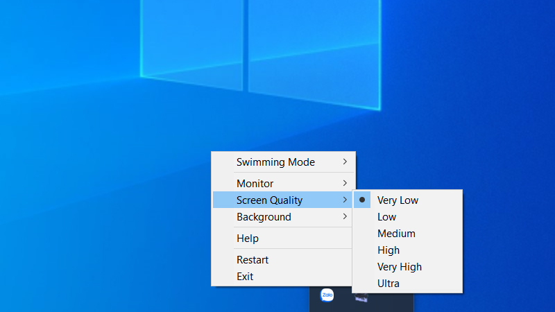 Chọn chất lượng hiển thị cho c&aacute;
