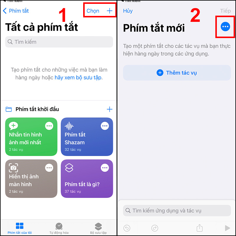 Tạo ph&iacute;m tắt Play/Pause tr&ecirc;n Shortcuts