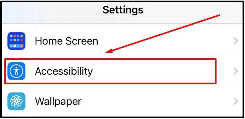 Chọn Accessibility (Trợ năng)