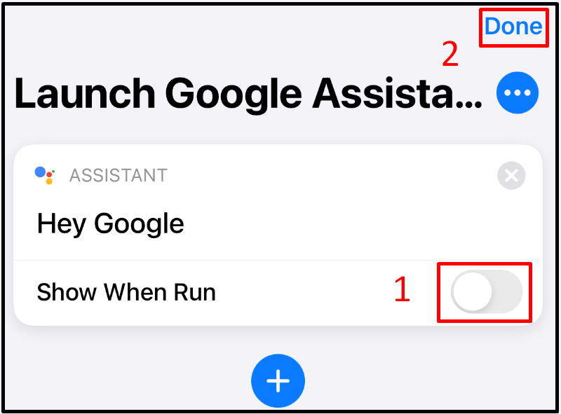 Tắt t&ugrave;y chọn Show When Run (Hiển thị khi chạy)