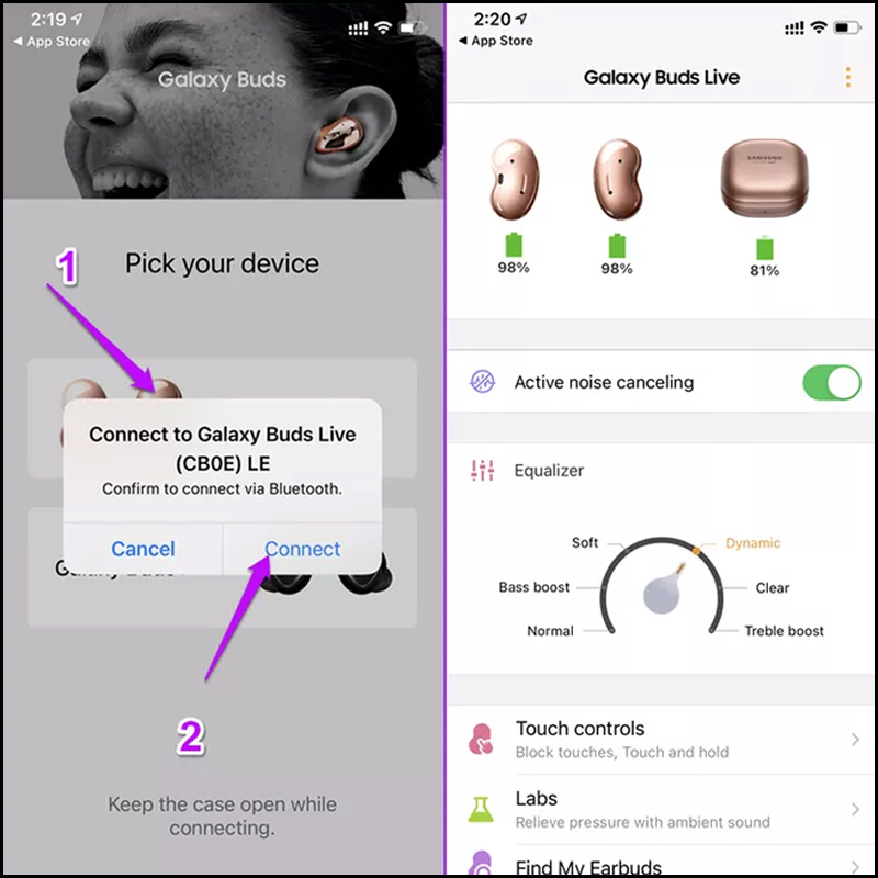 Hướng dẫn cách kết nối Galaxy Buds Live với laptop, iPhone và MacBook