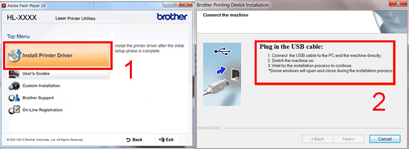 Hướng dẫn quy trình lắp đặt của một số máy in Brother đơn giản