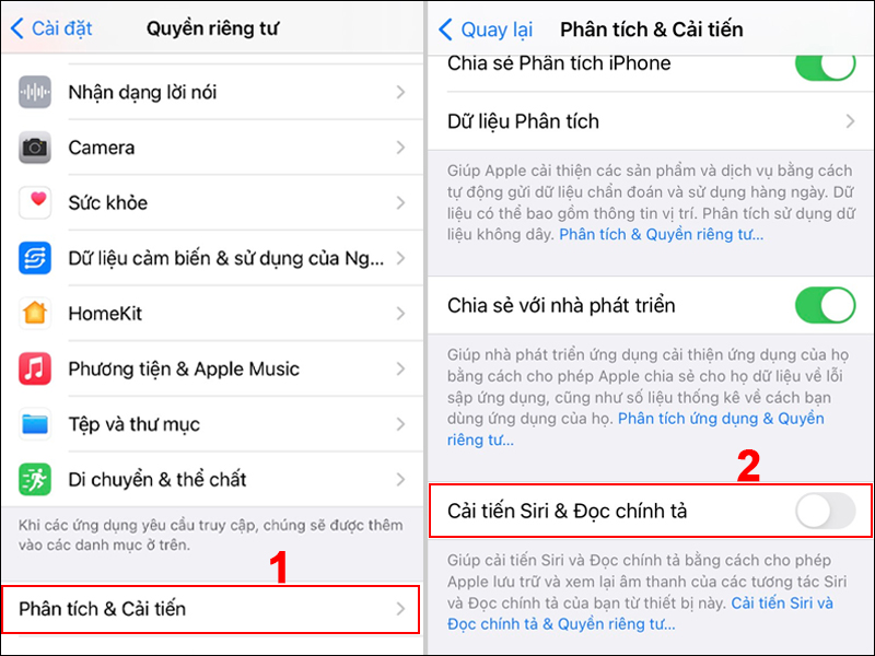 Chọn Phân tích & Cải tiến