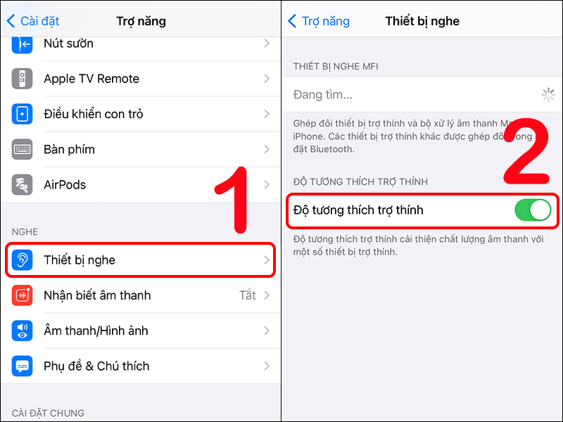 Bật t&iacute;nh năng Độ tương th&iacute;ch trợ th&iacute;nh