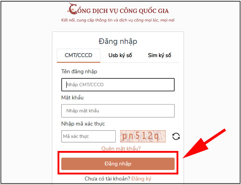 Đăng nhập t&agrave;i khoản