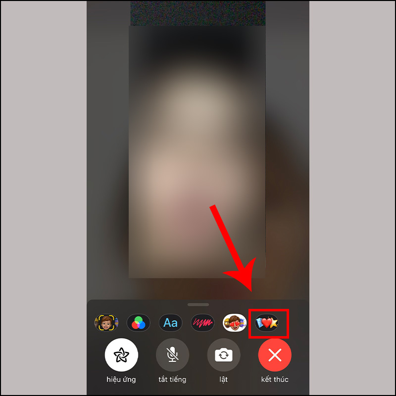 Hướng dẫn sử dụng c&aacute;c hiệu ứng khi Facetime tr&ecirc;n iPhone, iPad