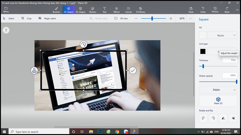 Paint 3D:
Với Paint 3D, bạn có thể hoá thân thành một nghệ sĩ 3D chuyên nghiệp ngay trong phòng làm việc của mình. Giờ đây, Paint 3D đã được cải thiện với những tính năng tuyệt vời như sơn dạng 3D, tạo hình vật thể 3D và tùy chỉnh vật thể 3D. Bạn có thể tạo ra những tác phẩm nghệ thuật đẹp mắt chỉ với một click chuột. Nhấn vào hình ảnh để khám phá thế giới hình ảnh 3D của Paint 3D.