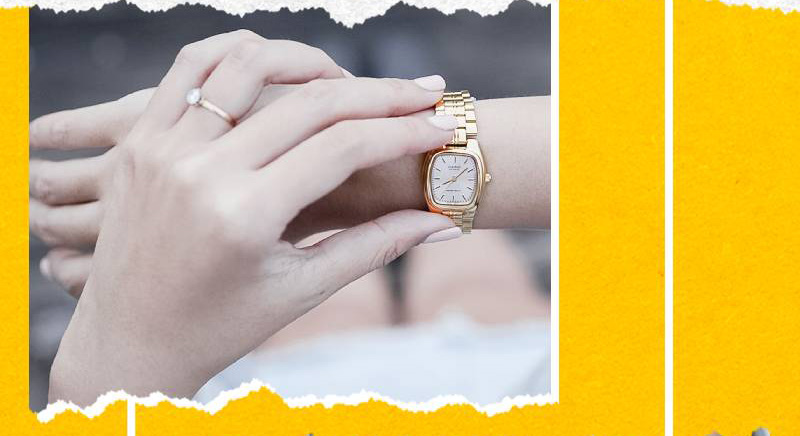 Dây đeo làm từ hợp kim, mang đến cảm giác mát tay khi đeo