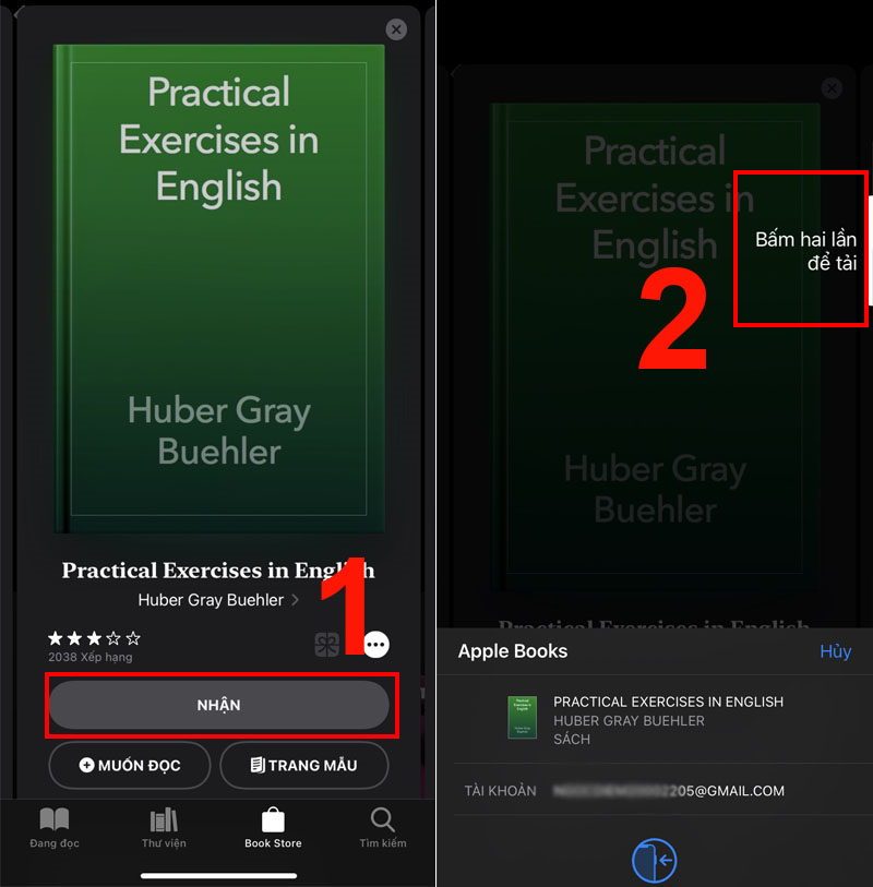 C&aacute;ch tải s&aacute;ch trong Apple Books.