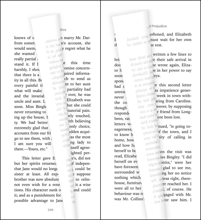 Bấm v&agrave;o phần lề phải hoặc lề tr&aacute;i để qua trang hoặc trở về trang trước.