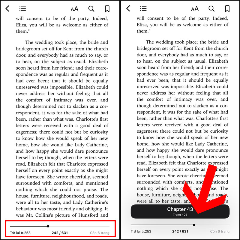 C&aacute;ch xem lướt s&aacute;ch trong Apple Books.