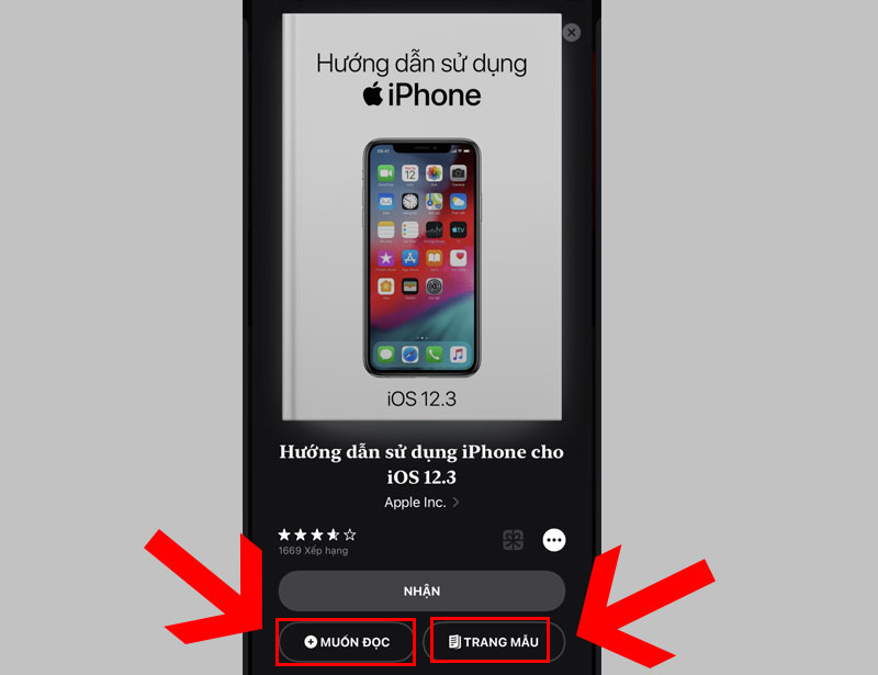 Chạm v&agrave;o b&igrave;a s&aacute;ch để xem th&ecirc;m th&ocirc;ng tin s&aacute;ch, đọc trang mẫu, nghe trước hoặc đ&aacute;nh dấu l&agrave; muốn đọc