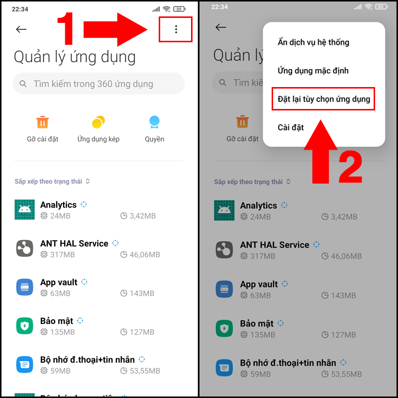  Đặt lại c&agrave;i đặt hỗ trợ