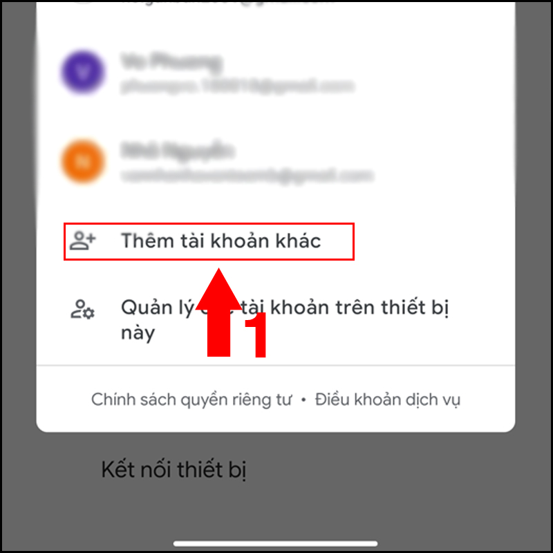 Gỡ v&agrave; th&ecirc;m lại t&agrave;i khoản Google