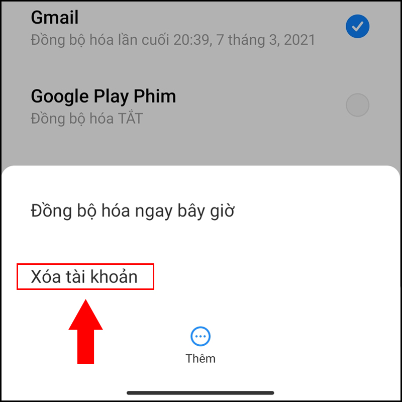 Gỡ v&agrave; th&ecirc;m lại t&agrave;i khoản Google