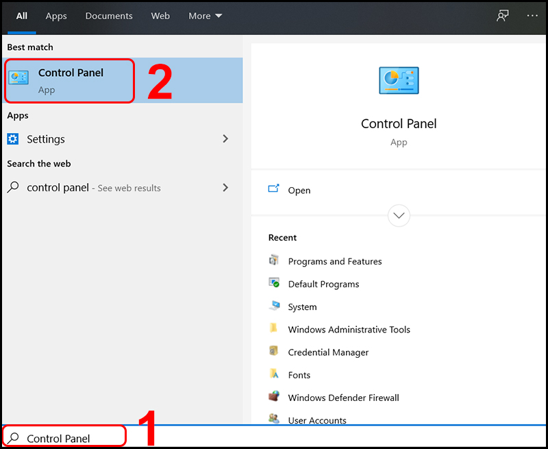 13 Cách Mở Control Panel Trong Windows 10 Cực đơn Giản Và Nhanh Chóng 1659