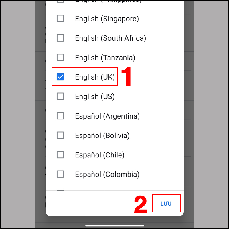 Kiểm tra lại ngôn ngữ của trợ lý Google