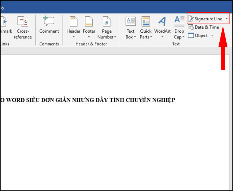 Cách chèn chữ ký vào Word siêu đơn giản nhưng đầy tính chuyên ...