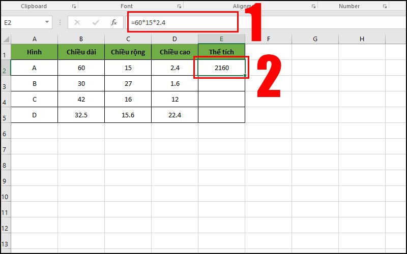 Phép nhân trong Excel dùng hàm gì?