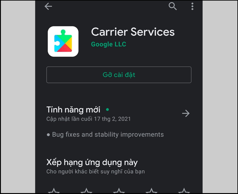 Cập nhật Google Play Services