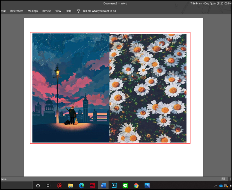 Gh&eacute;p ảnh bằng Text box