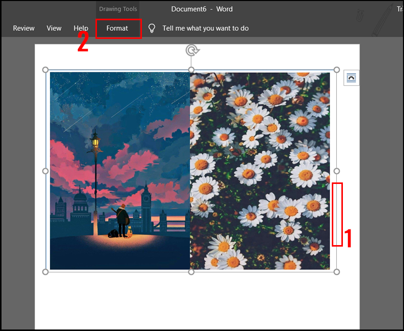 Gh&eacute;p ảnh bằng Text box