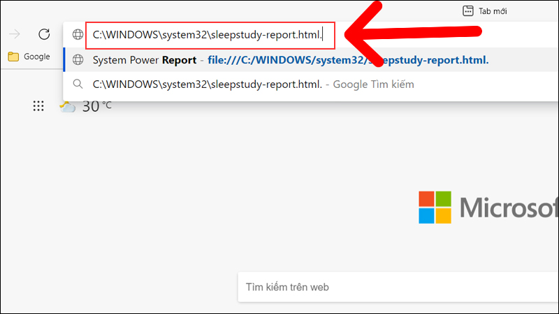 D&aacute;n đường dẫn v&agrave;o tr&igrave;nh duyệt
