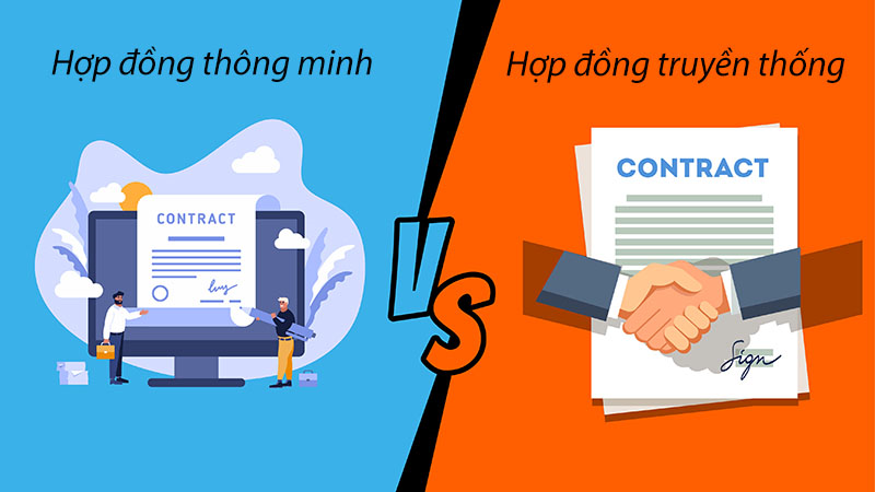 Sự khác nhau giữa hợp đồng thông minh và hợp đồng truyền thống