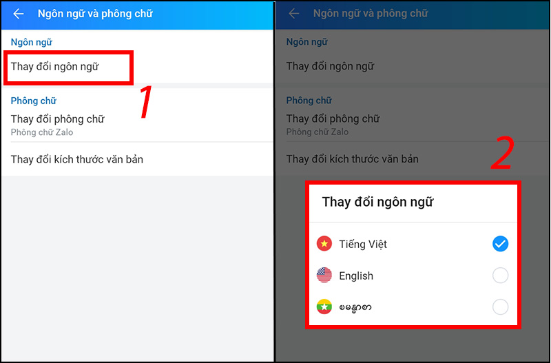 Zalo đã cập nhật lại tính năng cho phép người dùng đổi ngôn ngữ sang tiếng Việt, giúp hỗ trợ cho người Việt Nam có thể sử dụng ứng dụng chat này một cách thuận tiện hơn. Ngoài ra, việc này cũng giúp bạn dễ dàng kết nối và trao đổi thông tin với người dùng khác ở Việt Nam một cách nhanh chóng.
