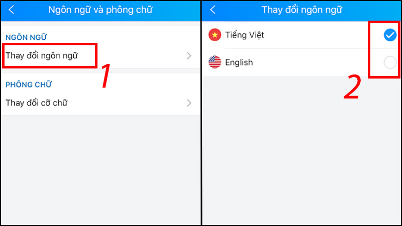 Cách đổi ngôn ngữ Zalo trên điện thoại Android, iPhone cực đơn giản