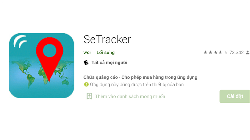 Tải ứng dụng SeTracker Android