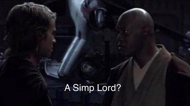 Simp Lord có ý mỉa mai những chàng trai luôn đau khổ vì tình yêu