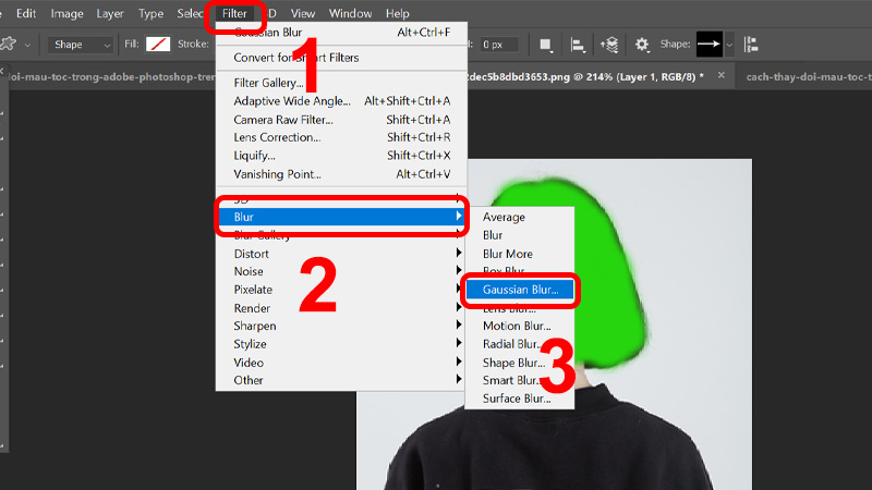 Cách thay đổi màu tóc trong Adobe Photoshop trên máy tính cực đơn giản